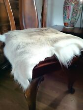 Norwegian Reindeer Skin Hide Fur Pelt Rug Soft Pillow Chair Throw Over Cushion  for sale  Shipping to South Africa