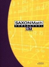 Saxon Math 8/7: Homeschool Student Texto por SAXON PUBLISHERS , brochura comprar usado  Enviando para Brazil