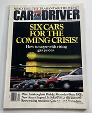 Revista Car & Driver De Colección Diciembre 1990 Infinity Q45 Acura Legend Mercedes Benz segunda mano  Embacar hacia Argentina