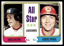 1974 Topps Baseball Carlton Fisk/Johnny Bench All Star Catchers #331 EX-MT+ for sale  Shipping to South Africa