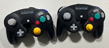 Nintendo Gamecube controller Black OEM Tested Lot of 2 Cleaned for sale  Shipping to South Africa