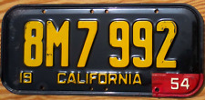 1954 calif license plate tag for sale  Boulder