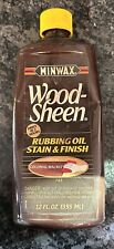 Minwax Wood-Sheen esfregar óleo mancha e acabamento nogueira colonial raro topo amarelo comprar usado  Enviando para Brazil