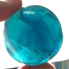Usado, 147G bola de cristal de fluorita azul natural esfera mineral pulida curación segunda mano  Embacar hacia Argentina