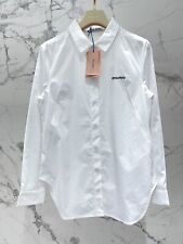 Usado, Camisa para mujer MIU MIU de algodón de manga larga bordada blanca segunda mano  Embacar hacia Argentina