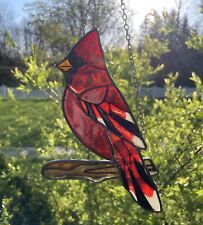 Vitral Cardinal Bird apanhador de sol cardeal pássaro pendurado em galho  comprar usado  Enviando para Brazil