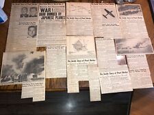 Ww2 newspaper clippings for sale  Essex