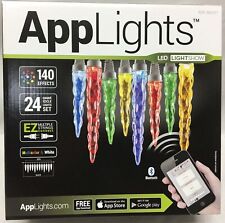 APPLIGHTS 24 Icicle LED Light 140 Effects Phone Apps Bluetooth Control Lightshow, used for sale  Shipping to South Africa