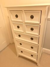 White tallboy chest for sale  LONDON