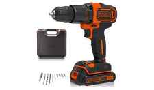 Black + Decker Cordless Hammer Drill with Battery And 10 Torque Setting - 18V, used for sale  Shipping to South Africa