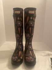 Botas de chuva Hunter originais Peter Rabbit altas Wellington jardim tamanho EUA 9 EUC, usado comprar usado  Enviando para Brazil