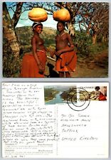 c22386 Village maidens & pumpkins West Pondoland  Transkei  postcard 1981 stamp for sale  Shipping to South Africa