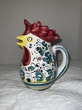 Deruta rooster pitcher for sale  Saint Augustine