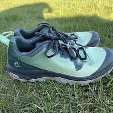 Salomon Womens Vaya Gore-Tex Hiking Shoes Green 409896 Trail Lace Up Mesh 8.5 for sale  Shipping to South Africa