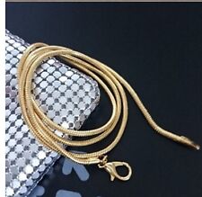 Collar de cadena de serpiente enchapado en oro 18k de 2 mm para cualquier colgante vendedor del Reino Unido 16-30" Sn2G segunda mano  Embacar hacia Mexico