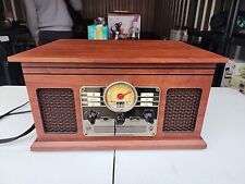 Nostalgic 6-in-1 Bluetooth Record Player & Multimedia Center with Built-in Sp... for sale  Shipping to South Africa