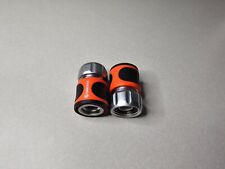 (2) Gardena  Nylon/ABS Metal Male Garden Hose Connector with Water Stop for sale  Shipping to South Africa