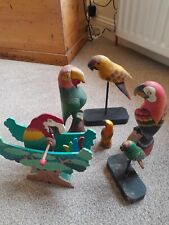Vintage wooden parrot for sale  NEWCASTLE UPON TYNE