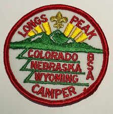 Usado, Cámper Longs Peak Council campamento Colorado parche rojo boy scout TK8 segunda mano  Embacar hacia Argentina