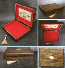 Antique Wood Gun Display Case Box Fits Webley Scott Senior Premier Air Pistol 4S for sale  Shipping to Ireland