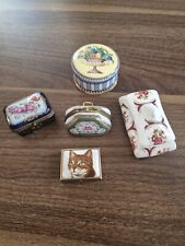  Vintage Job lot / bundle of vintage Pill Pots Trinket Boxes. Pill Box for sale  ST. LEONARDS-ON-SEA