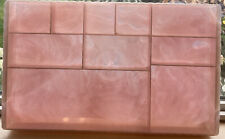 Bandeja organizadora gaveta mesa cômoda joias maquiagem marmorizada plástico rosa MCM comprar usado  Enviando para Brazil