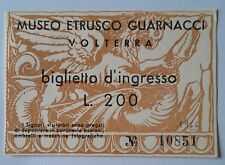 Biglietto ingresso museo usato  Italia