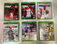 Xbox One Game SPORTS Bundle Lot of 6:   NBA 2K16 2K17 2K18 2K19, FIFA 16 17 Game, used for sale  Shipping to South Africa