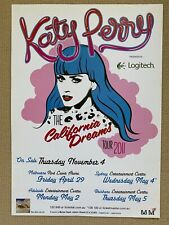 Pôster da turnê Katy Perry The California Dreams Tour AUSTRALIAN TOUR 2011 comprar usado  Enviando para Brazil