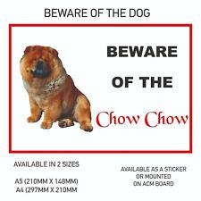 Funny beware chow for sale  PAISLEY