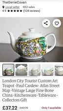 Used, London City Tourist Custom Art Teapot- Paul Cardew. for sale  TWICKENHAM