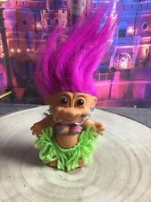 Vintage Russ Hula hawajska lalka troll fioletowe włosy  na sprzedaż  Wysyłka do Poland