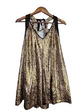 Usado, Vestido Bebe dourado com alças de seda com estampa de animais tamanho pequeno comprar usado  Enviando para Brazil