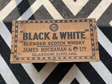 Caja de whisky escocés James Buchanan blanco y negro segunda mano  Embacar hacia Argentina