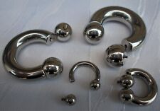 HORSESHOES LARGE BIG BIG XXL INTIMATE PIERCING NOSE EAR MOUTH LIP CIRCULAR BARBELL for sale  Shipping to South Africa