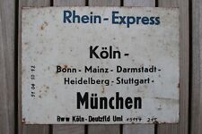 Zuglaufschild rhein express gebraucht kaufen  Hamburg