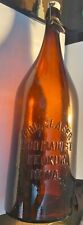 Botella de cerveza picnic ámbar PHIL GLASER 1200 MAIN ST. KEOKUK, IOWA con parte superior volquete segunda mano  Embacar hacia Argentina