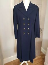 Navy crepe coat for sale  CHRISTCHURCH