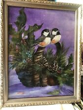 Acrylic painting chickadees for sale  Bernville