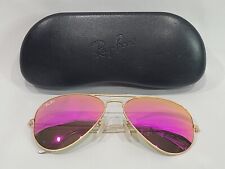 Gafas de sol Ray-Ban RB3025 112 4T doradas Aviator 58 mm rosa lentes espejadas segunda mano  Embacar hacia Argentina