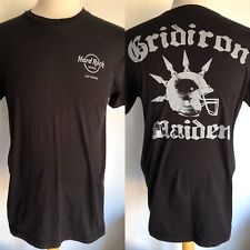 Camiseta HARD ROCK HOTEL LAS VEGAS "Gridiron Maiden" Futebol Iron Maiden Média, usado comprar usado  Enviando para Brazil