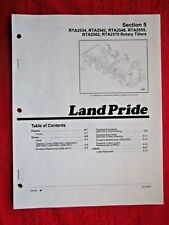 2002 LAND PRIDE RTA2534, RTA2542, RTA2548, RTA2555 ROTARY TILLER PARTS MANUAL, used for sale  Vermont