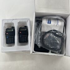 Walkie Talkie Baofeng UV-5G negro recargable de dos vías 2 piezas segunda mano  Embacar hacia Argentina