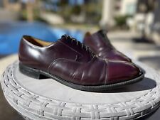 Sapatos sociais masculinos Johnston Murphy Melton Oxfords biqueira de couro borgonha 13 D/B, usado comprar usado  Enviando para Brazil