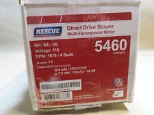 Usado, MOTOR DE VENTILADOR DE ACIONAMENTO DIRETO RESCUE 5460 Multi-Cavalo de Potência 1/2 a 1/6 HP, 1075 RPM comprar usado  Enviando para Brazil