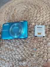 Cámara digital Nikon COOLPIX S6400 azul turquesa panel táctil óptico zoom 12x, usado segunda mano  Embacar hacia Argentina