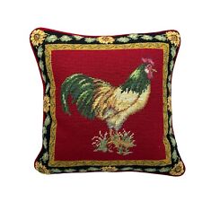 Needlepoint rooster throw for sale  Thousand Oaks