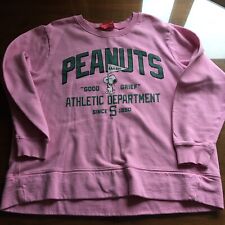 Peanuts sweatshirt pink for sale  BOLTON