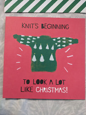 Christmas card knit for sale  JOHNSTONE