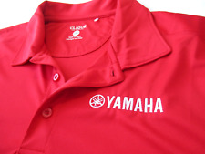 Yamaha Men's Polo Short Sleeve Shirt L Red Size Large Golf Embroidered Logo for sale  Shipping to South Africa
